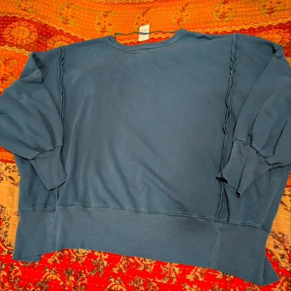 NWT Free People We The Free Graphic Camden in Navy Combo London, XL - Picture 7 of 8